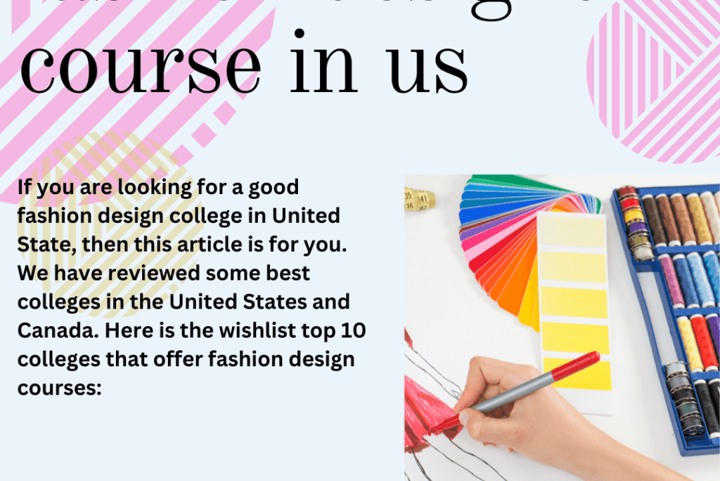 Fashion design courses in united state