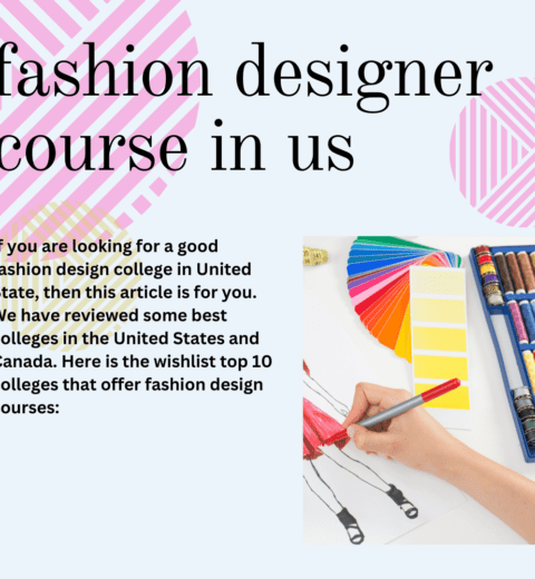 Fashion design courses in India